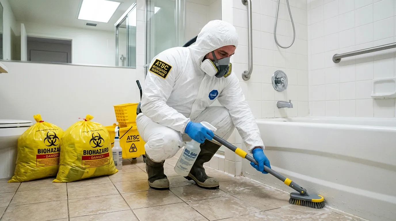 Decontamination equipment deployed for Blood Cleanup in Clemmons